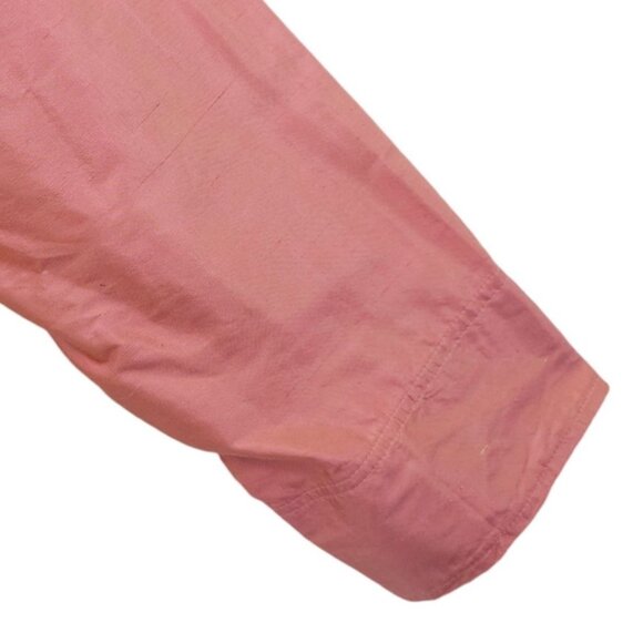 Painted Pony Uniquely USA Silk Vintage Button Front Jacket L Bubblegum Pink - Picture 15 of 16
